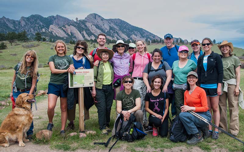 Hikers at Doudy Draw, Boulder